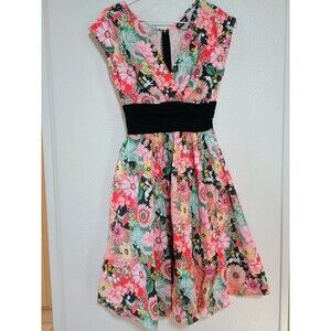 Retro Women's Dress Alice In Wonderland Themed Size XS